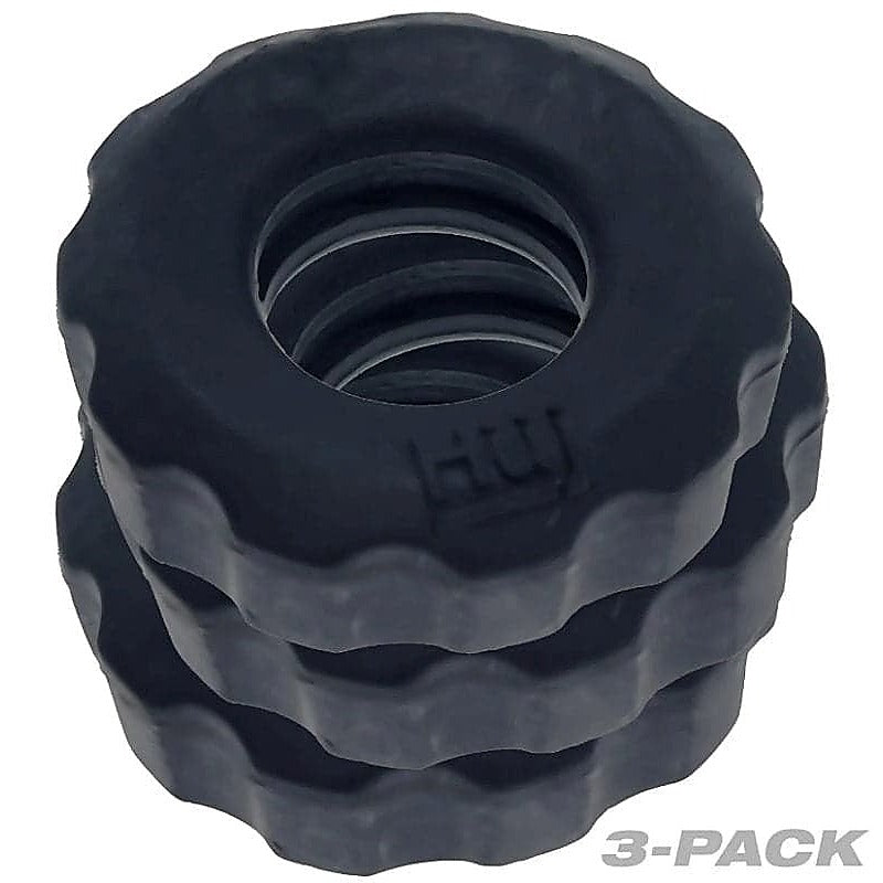 Premium Superhuj C-Ring 3 Pack by Hunkyjunk - Stretchy Cock Rings