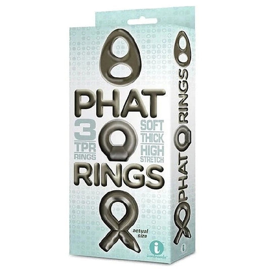 The 9's Phat Cock Rings Set by Icon Brands - Cock Ring Sets