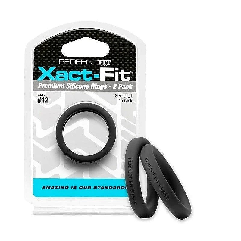 Xact-Fit Cock Rings 2 Pack by Perfect Fit - Ball and Cock Toys