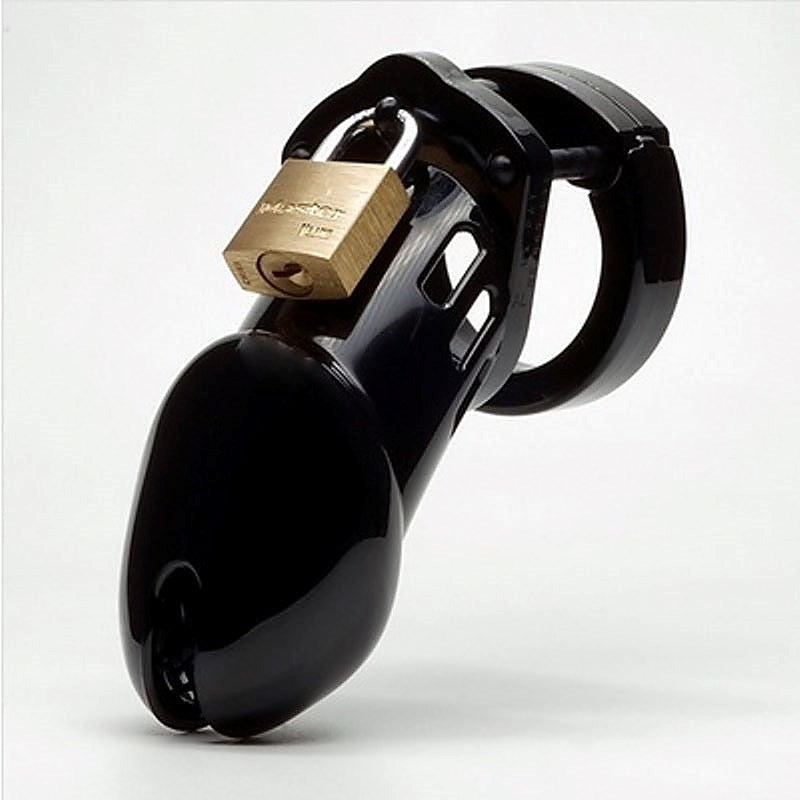 CB 6000 Black Male Chastity Cock Cage Kit by A L Enterprises - Male Chastity