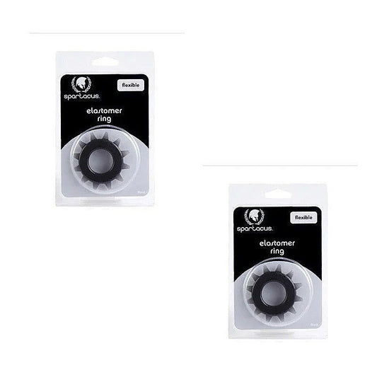 Stud Elastomer C Ring by Spartacus Enterprises - Ball and Cock Toys