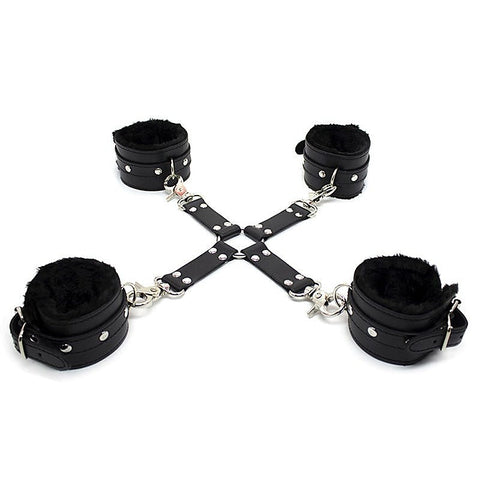 Wrist and Ankle Hog Tie Set by BDStyle - Cuffs and Restraints