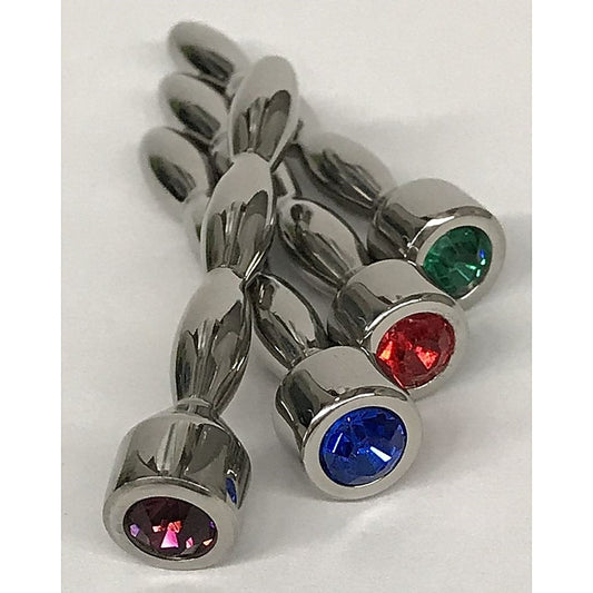 Nile Triple Ascending Jewelled Penis Plug by Hell's Couture - Penis Plugs