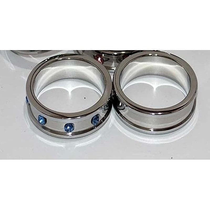 Deep Shallow 55mm Penis Ring Gemmed by Hell's Couture - Cock Rings