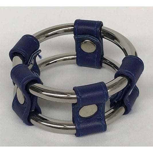 Plaintube Steel Double Cock Ring in Purple by Hell's Couture - Cock Rings