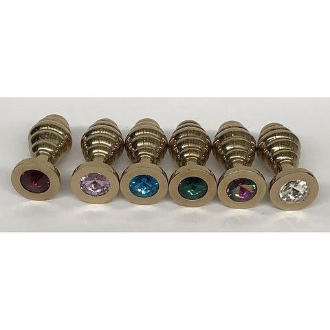Wild Passion Anal Plug Gold by Hell's Couture - Steel Sex Toys