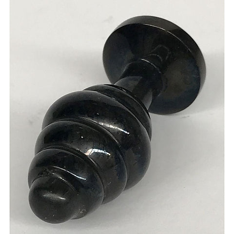 Wild Passion Anal Plug Black Small by Hell's Couture - Steel Sex Toys