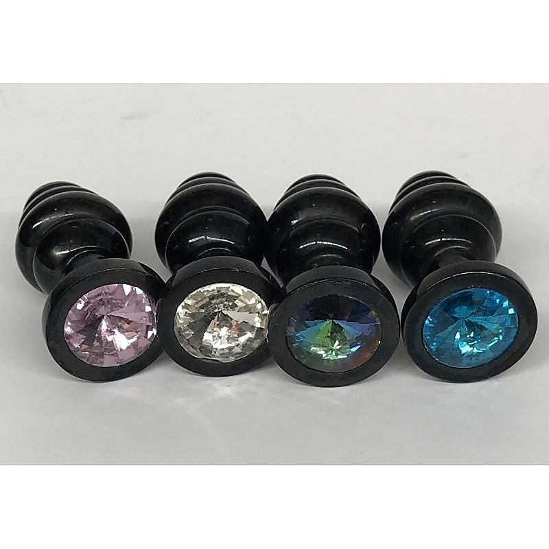 Wild Passion Black Anal Plug Large by Hell's Couture - Steel Sex Toys
