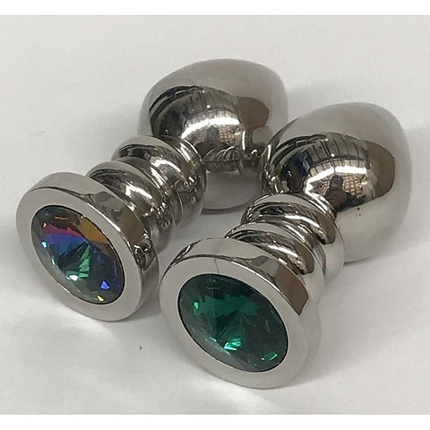 Ribbler Metal Jeweled Anal Plug Large - Love Eggs and Kegel Exercisers