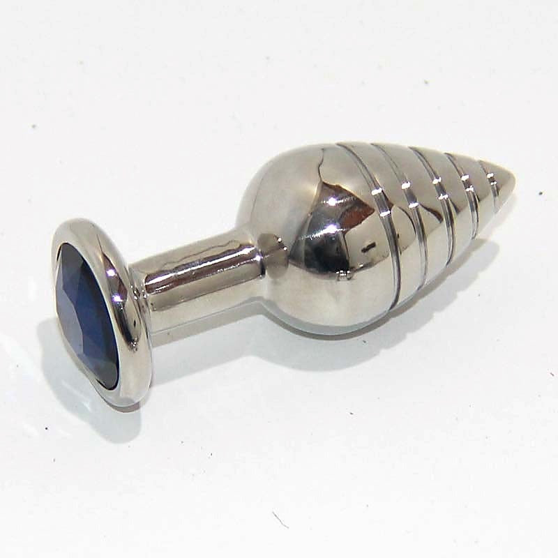 Magic Mushie Anal Toy With Gems Medium by Hell's Couture - Steel Sex Toys