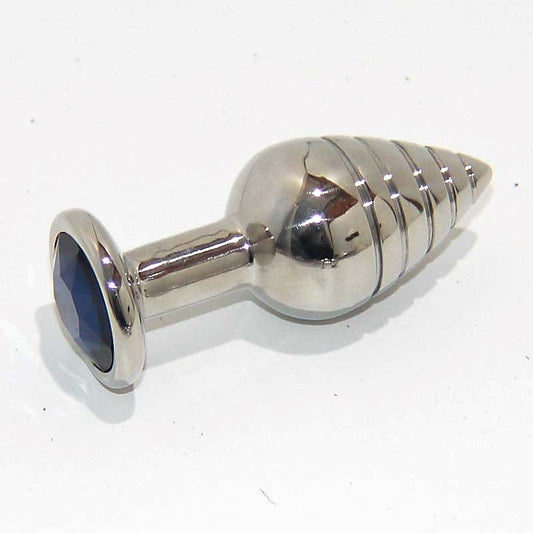 Magic Mushie Anal Toy With Gems Medium by Hell's Couture - Steel Sex Toys