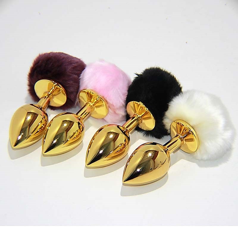 Metal Gold Butt Plug Large by Hell's Couture - Steel Sex Toys