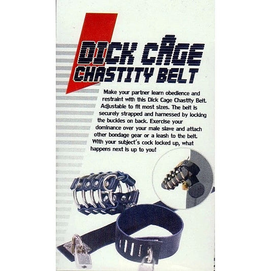 Dick Cage Chastity Belt Leather by RoomFun - Male Chastity