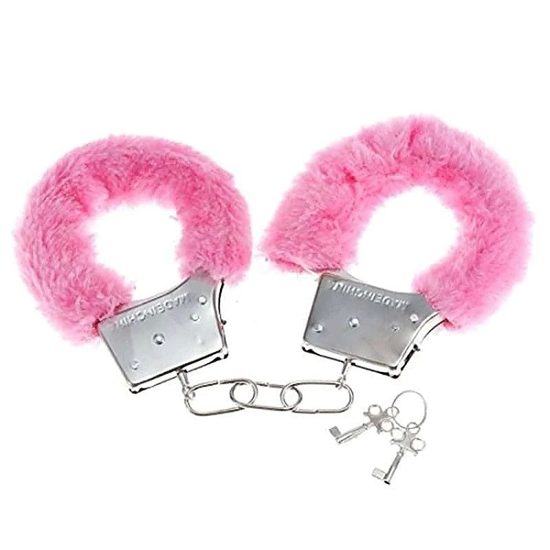 Die Cast Metal Furry Love Cuffs by Hua Novelties - Butt Plugs