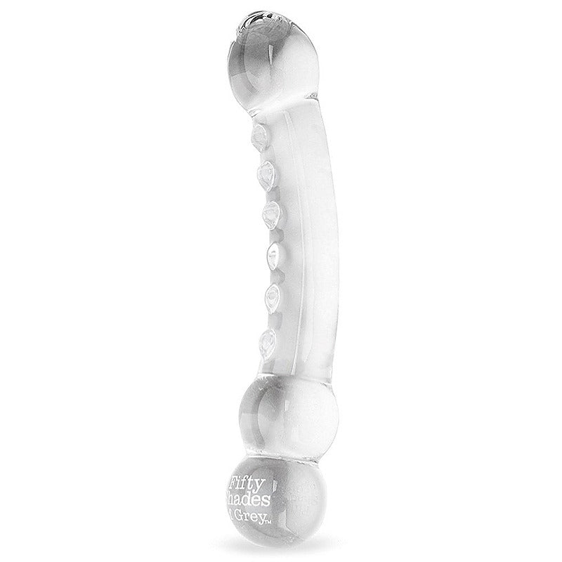 Drive Me Crazy Glass Massage Wand by Love Honey - Glass Sex Toys
