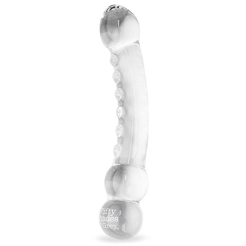 Drive Me Crazy Glass Massage Wand by Love Honey - Glass Sex Toys