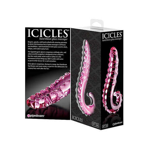 Icicles No 24 Hand Blown Glass Massager by Pipedream - Glass Sex Toys
