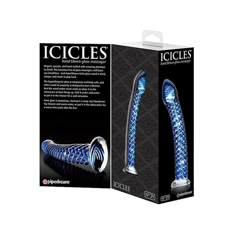 Icicles No 29 Luxury Glass Massager by Pipedream - Glass Sex Toys