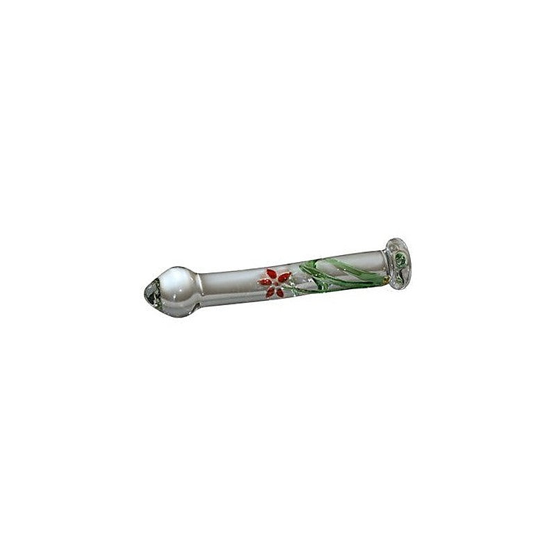 Icicles No 21 Hand Blown Curve Glass Dildo - Glass Sex Toys