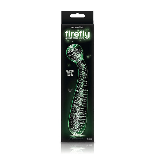 Firefly Glass G-Spot Wand Glow in the Dark by NS Novelties - Glass Sex Toys