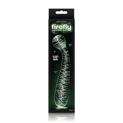 Firefly Glass G-Spot Wand Glow in the Dark by NS Novelties - Glass Sex Toys