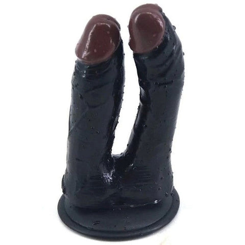 FAAK Double Dildo With Suction Cap Dual Ended Design for Versatile Play - Butt Plugs