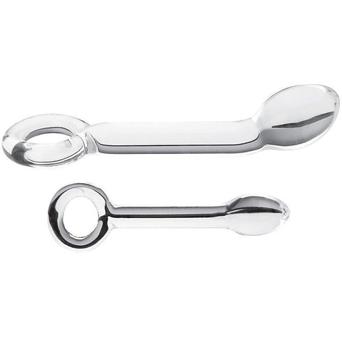 Blown Glass G-Spot Dildo with Loop by Spartacus - Bullet Vibrators