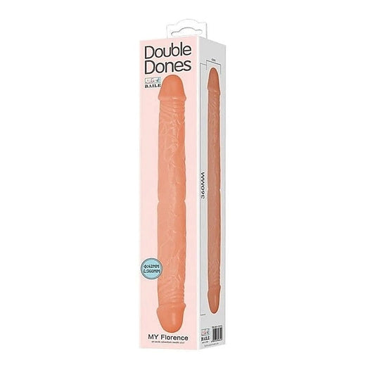 24 Cm Realistic Double Dong by Baile - Realistic Dildos