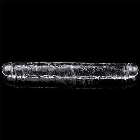 Flawless Clear Double Dildo by Lovetoy - Double Ender