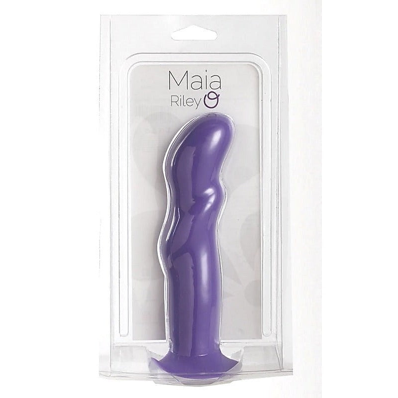 Maia Toys RILEY Premium Silicone Dildo Body Safe Material Curved Design - Realistic Dildos