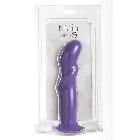 Maia Toys RILEY Premium Silicone Dildo Body Safe Material Curved Design - Realistic Dildos