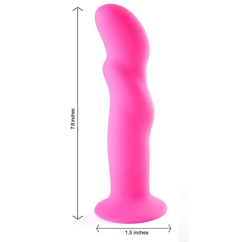 Maia Toys RILEY Premium Silicone Dildo Body Safe Material Curved Design - Realistic Dildos