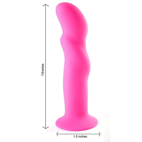 Maia Toys RILEY Premium Silicone Dildo Body Safe Material Curved Design - Realistic Dildos