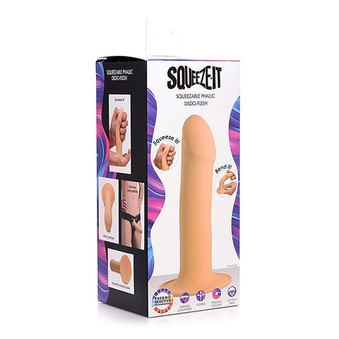 Squeeze-It Squeezable Phallic Dildo by XR Brands - Realistic Dildos