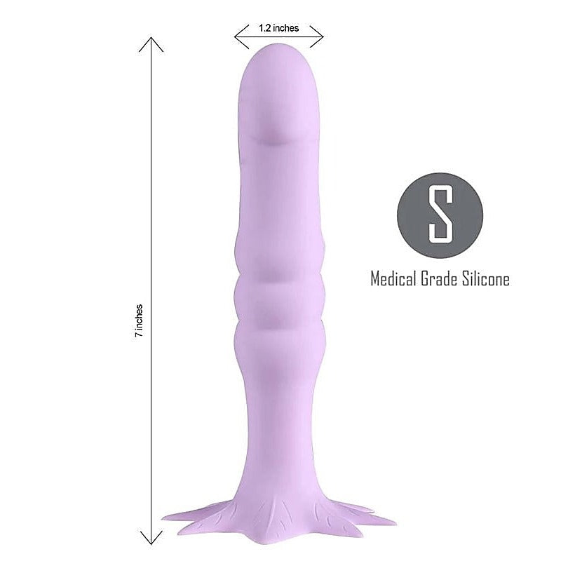 Maia Toys Maia DAZEY 420 Silicone Dildo Purple with Suction Cup Base - Non-Realistic Dildos