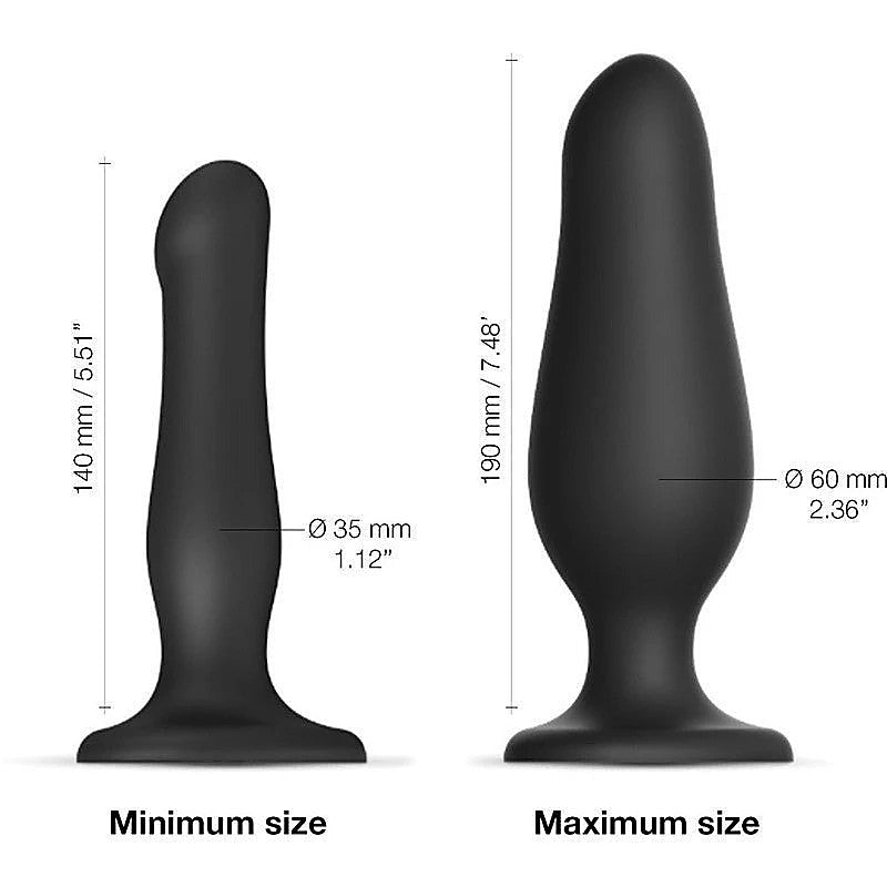 HYBRID Inflatable Dildo Plug by Strap-On-Me - Anal Dildos