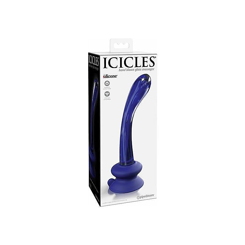 Icicles No. 89 Suction Cup Base Glass Massager - Glass Sex Toys