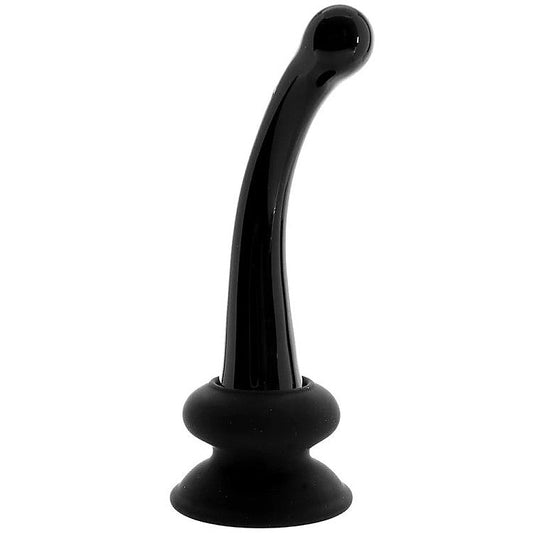 Icicles No 87 Suction Cup Glass G-Spot Wand by Pipedream - Glass Sex Toys