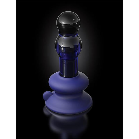 Icicles No. 83 Remote Control Glass Anal Vibrator - Glass Sex Toys