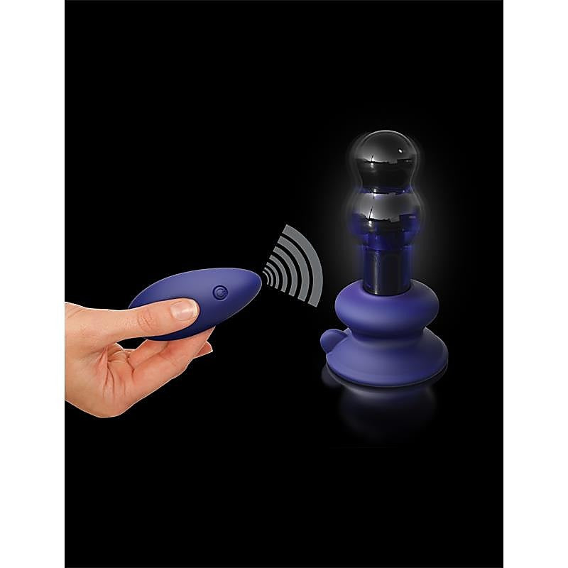 Icicles No. 83 Remote Control Glass Anal Vibrator - Glass Sex Toys