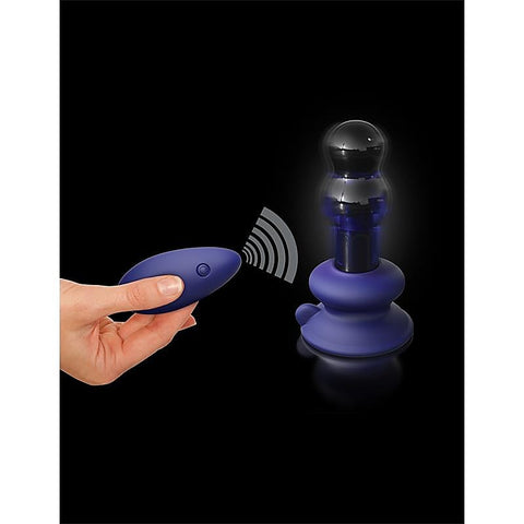 Icicles No. 83 Remote Control Glass Anal Vibrator - Glass Sex Toys