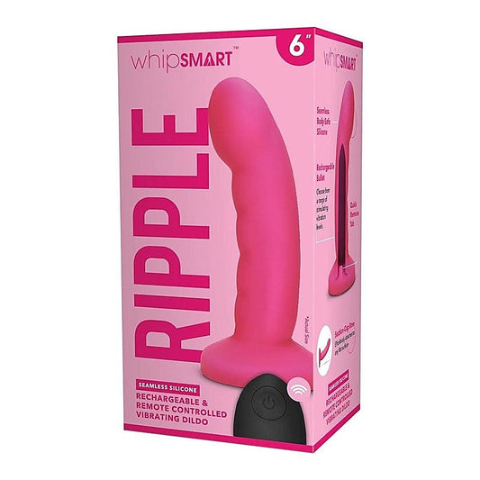WhipSmart 6" Ripple Rechargeable Vibrating Dildo - Body Wands