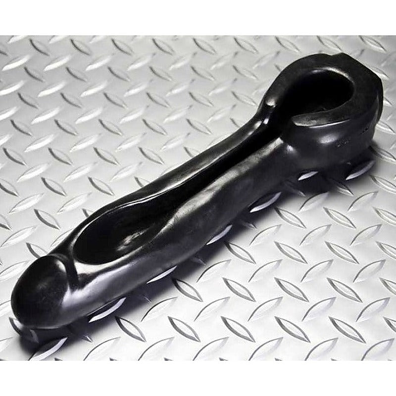 Oxballs Flush Trough Dildo Premium Platinum Silicone Watersports Sex Toy - Non-Realistic Dildos