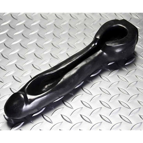 Oxballs Flush Trough Dildo Premium Platinum Silicone Watersports Sex Toy - Non-Realistic Dildos