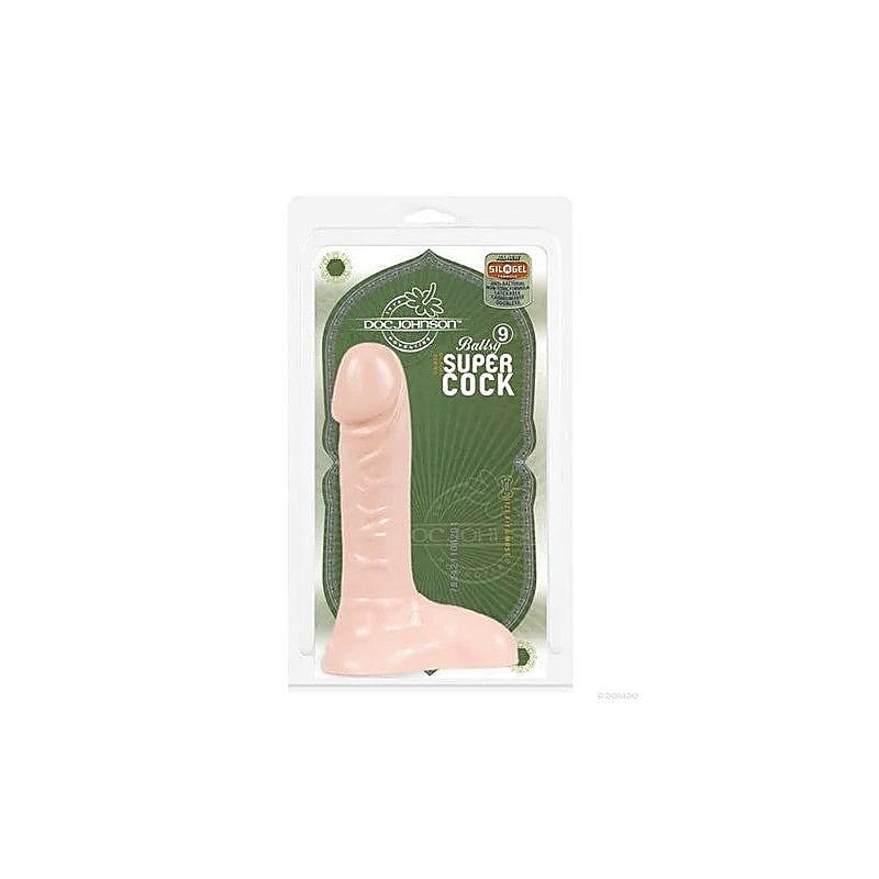 Ballsy 9 Inches Realistic Super Cock by Doc Johnson - Butt Plugs