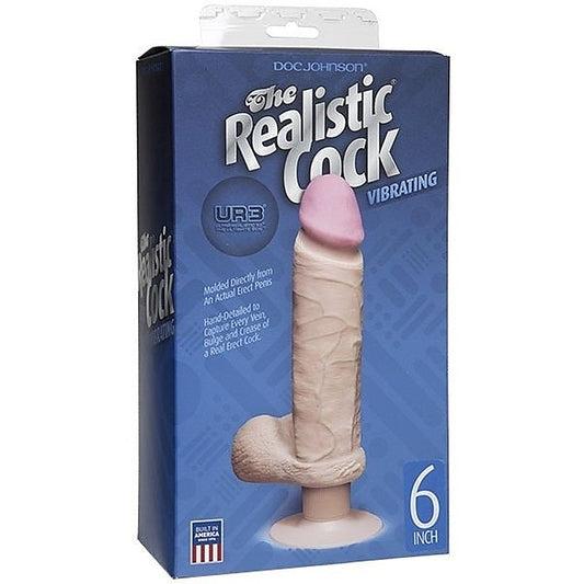 6 Inches UR3 Vibrating Realistic Cock by Doc Johnson - Realistic Dildos