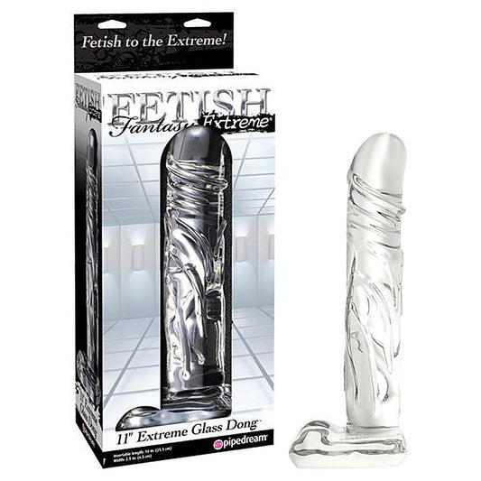 Fetish Fantasy Extreme 11 Inch Glass Dong - Realistic Dildos