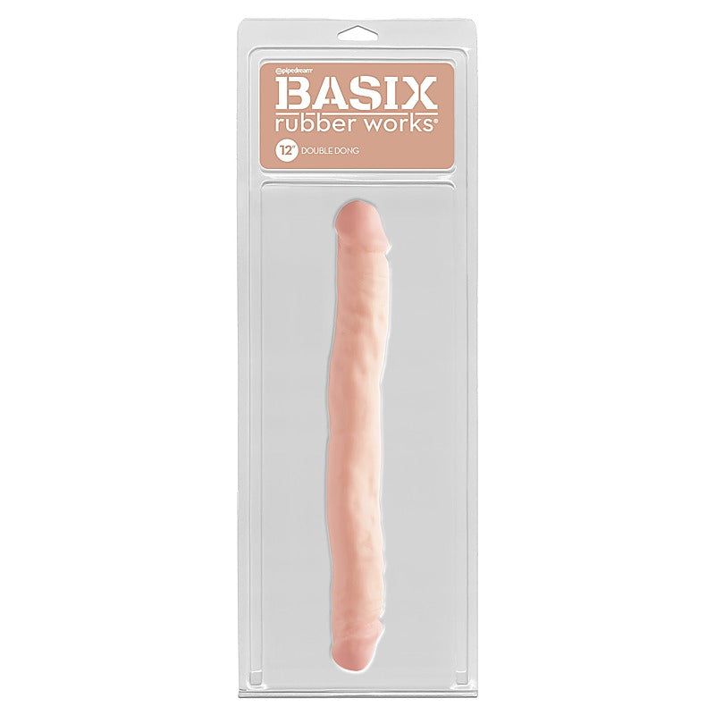 Basix 12 Inch Double Ender Realistic Dong - Realistic Dildos