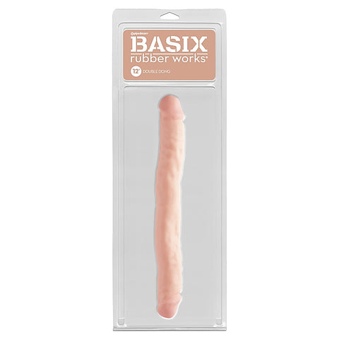 Basix 12 Inch Double Ender Realistic Dong - Realistic Dildos