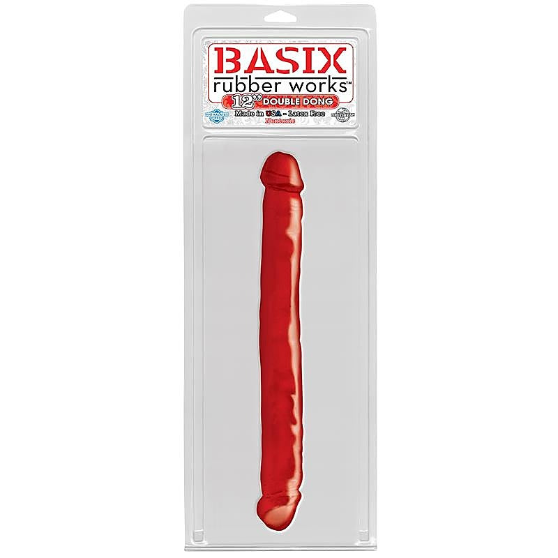 Basix 12 Inch Double Ender Realistic Dong - Realistic Dildos